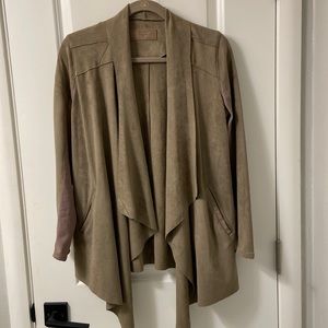 BlankNYC suede light weight loose fit flowly jacket